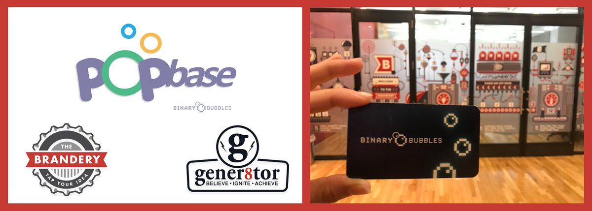PopBaseOfficial's tweet photo. @Binarybubbles is happy to announce our partnership with @brandery accelerator and @gener8tor
We are excited to work together to use PopBase to revolutionize our engagement with digital characters.
#thebrandery #gener8tor #branding #popbase #binarybubbles #marketingstrategy https://t.co/ZMLuotgDqT