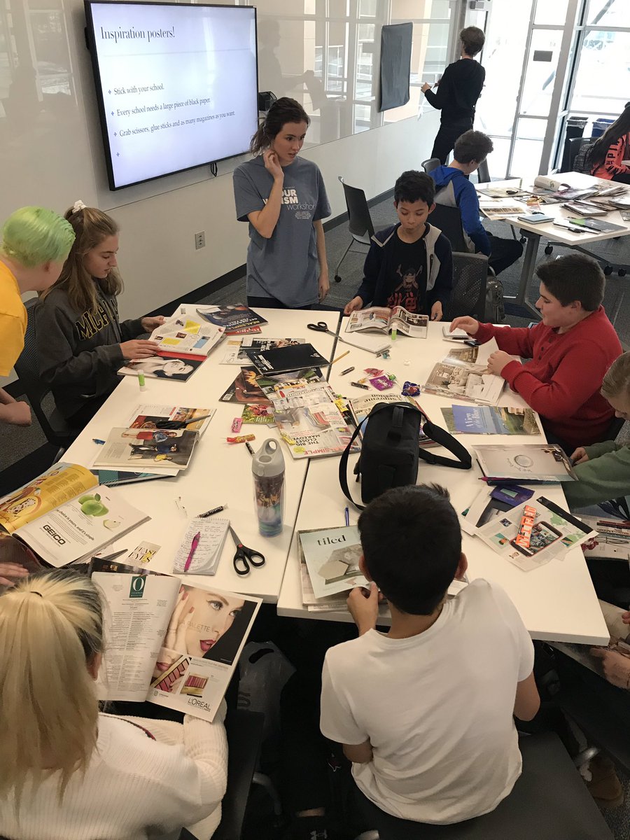 tlovejournalism's tweet image. I had some rad kids who created some design inspiration posters to take back to their classrooms. 

#designispower #dominance #color #type