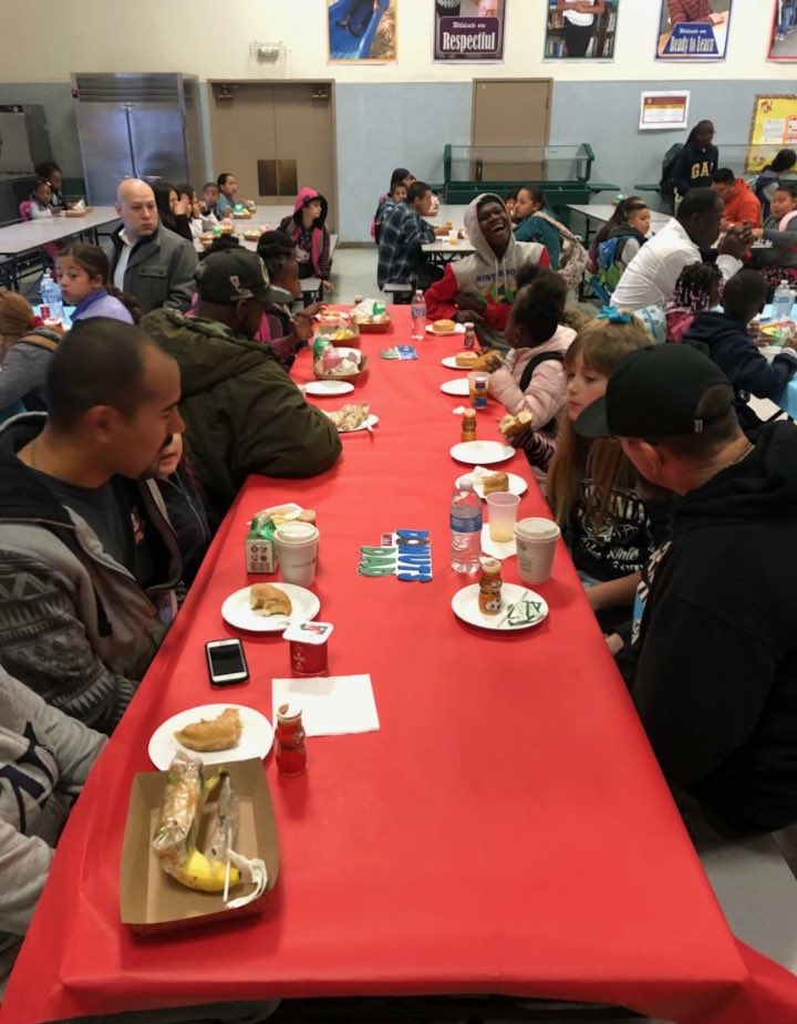 Williams_BCSD's tweet photo. The Wildcat Hall was full of smiling faces and donuts! Thank you fathers and father figures for making this such a wonderful occasion. 😁😋🍩#BCSDFACE #TeamFACE #GoWildcats🐾 https://t.co/C3wBRouhfk