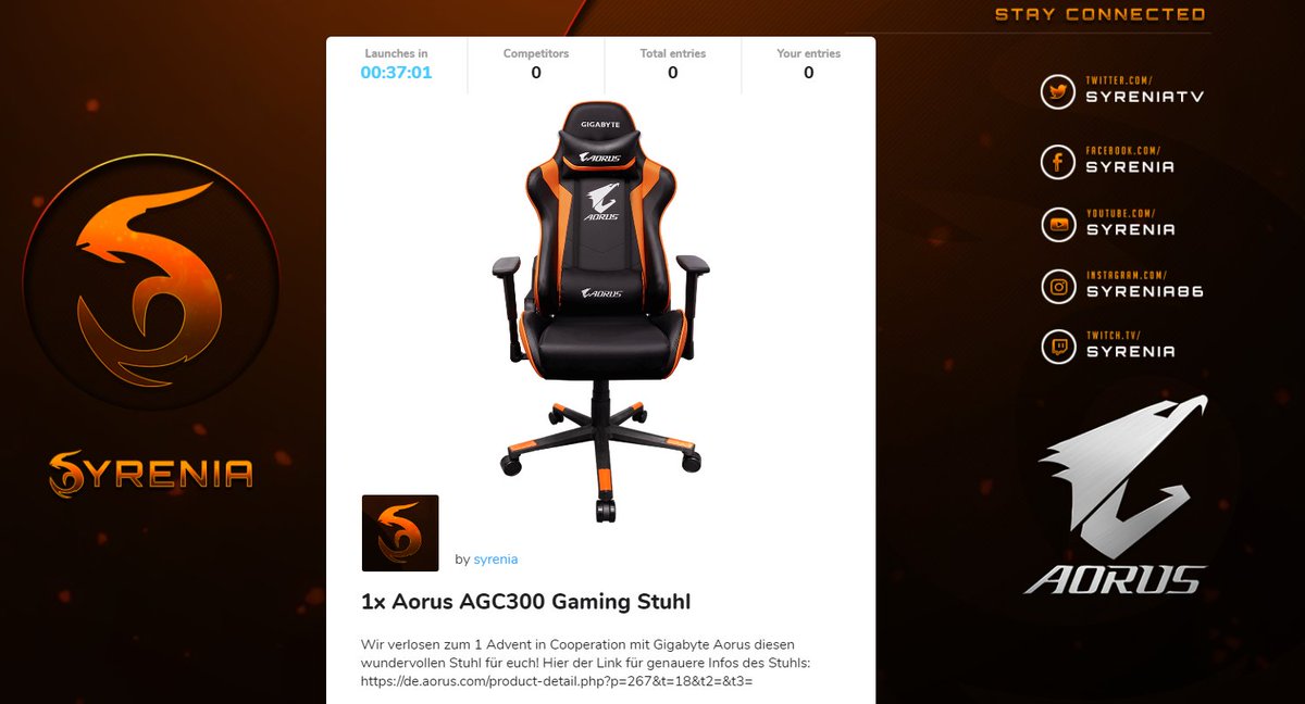 Und da startet das erste Giveaway für Dezemberin ein paar Minuten! 

Los gehts --> gheed.com/giveaways/1341

<a href="/AORUS_DE/">AORUS_DE</a> <a href="/AORUS_UK/">AORUS UK & IE</a> <a href="/AorusOfficial/">AORUS</a> <a href="/gheed_com/">GHEED</a>