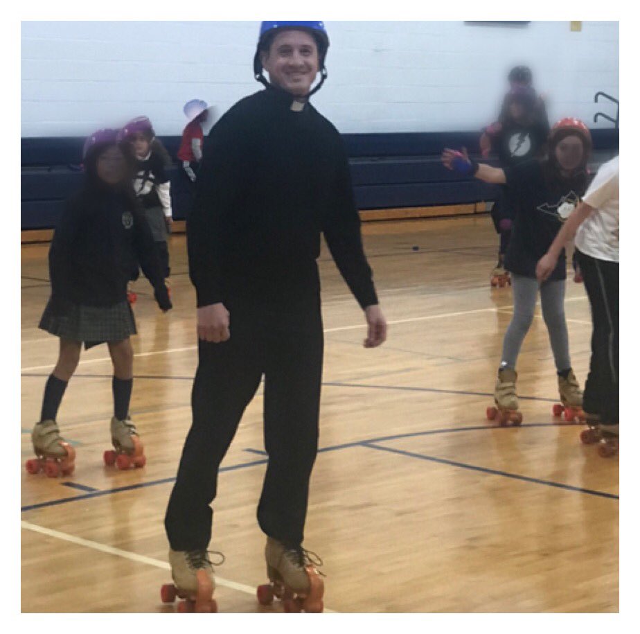 STSAshburnVA's tweet photo. Our fabulous @STSAshburnVA #Preists are on the move!  Today they joined in our #ExtendedDay #RollerSkating activity, and showed us their  skills!!!!!   Father Guest and Fathers Barnes, You Rock!!! https://t.co/7oWX8Uioyi