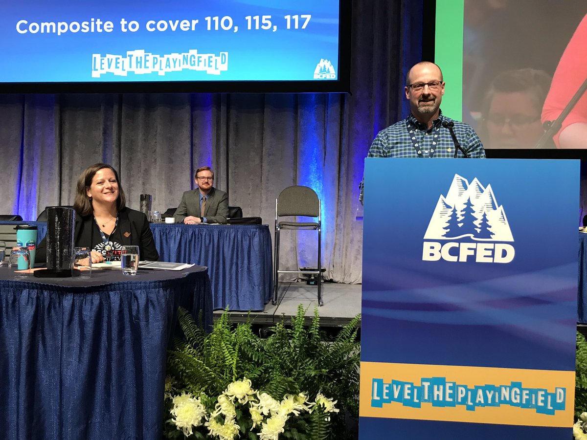 ilanzinger's tweet image. Congrats to new BCFed prez Laird Cronk and @SussanneRS new Sec Treas.  I know you will keep up the fight for workers! #BCFED18