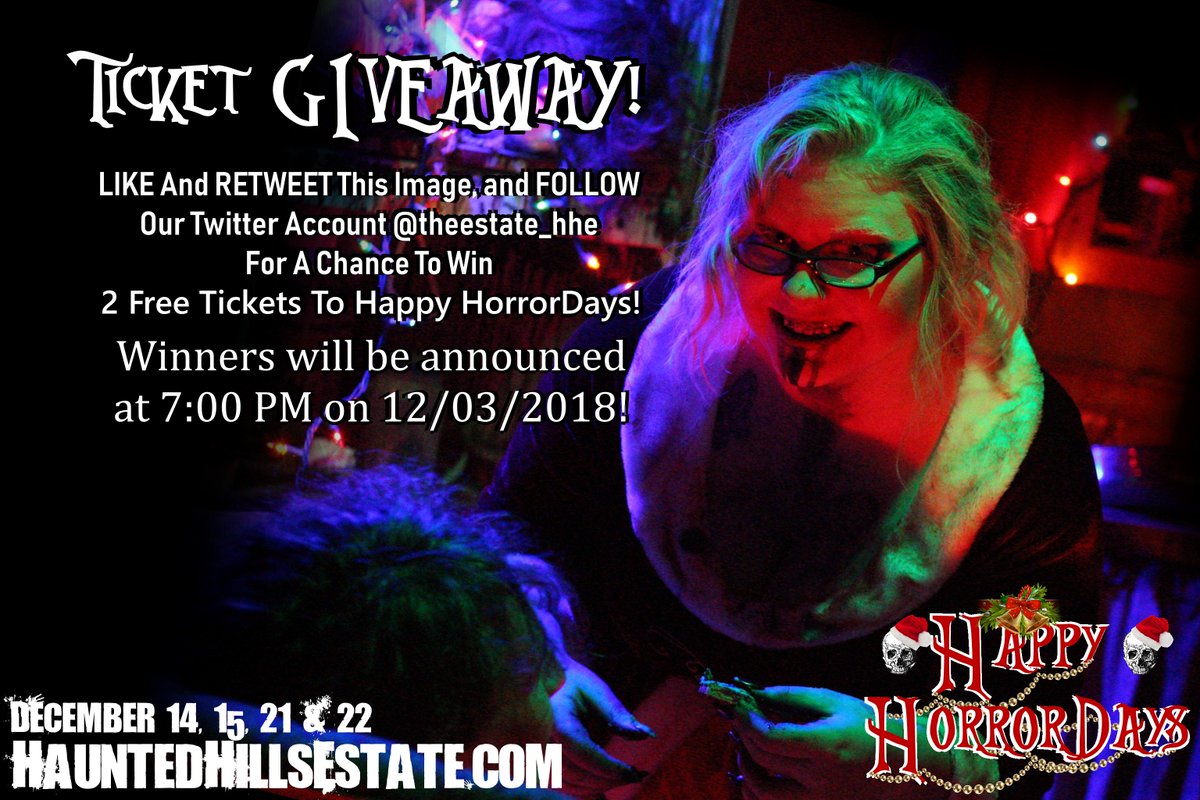 scareuniontown's tweet image. 🚨FREE TICKET GIVEAWAY🚨
1) LIKE
2) RETWEET
3) FOLLOW US
#ScareUniontown #Pittsburgh #HauntedHillsEstate #HauntedHouse #HauntedAttraction #Scary #Christmas #Holiday #FayetteCounty #Uniontown #Morgantown #Pennsylvania #Gothic #Gore #Santa #BadSanta #ChristmasHauntedHouse