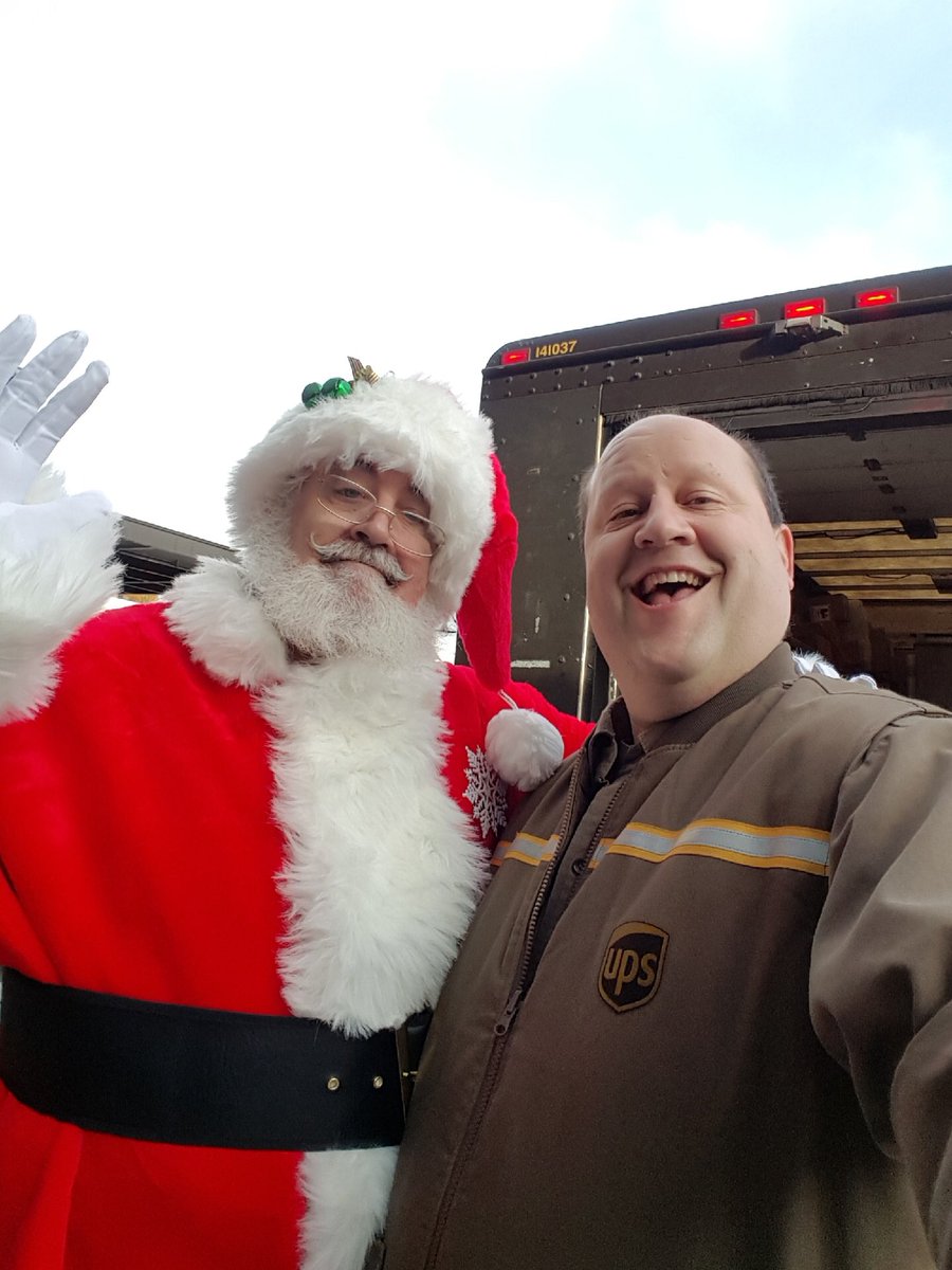 One of my awesome drivers helping out Santa!
