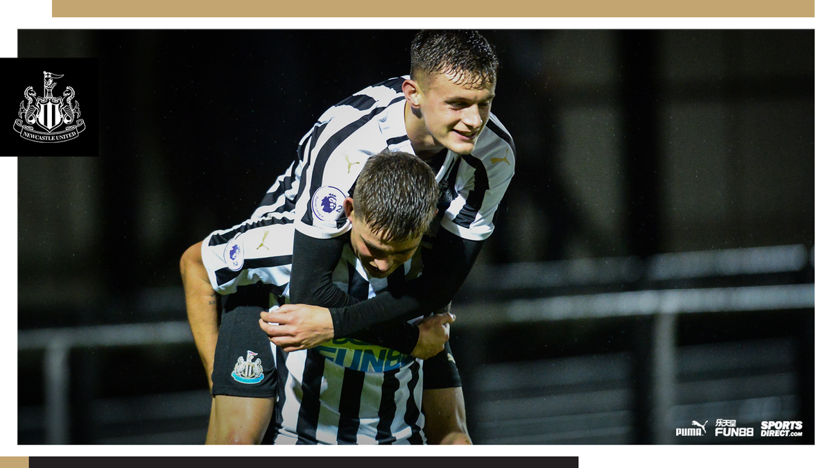 NUFC's tweet photo. HALF TIME Newcastle United Under-23s 1-0 Leeds United Under-23s

Elias Sørensen's 17th goal of the season has given the Magpies the lead in tonight's Premier League Cup tie. #NUFC https://t.co/qnHd45Wm26