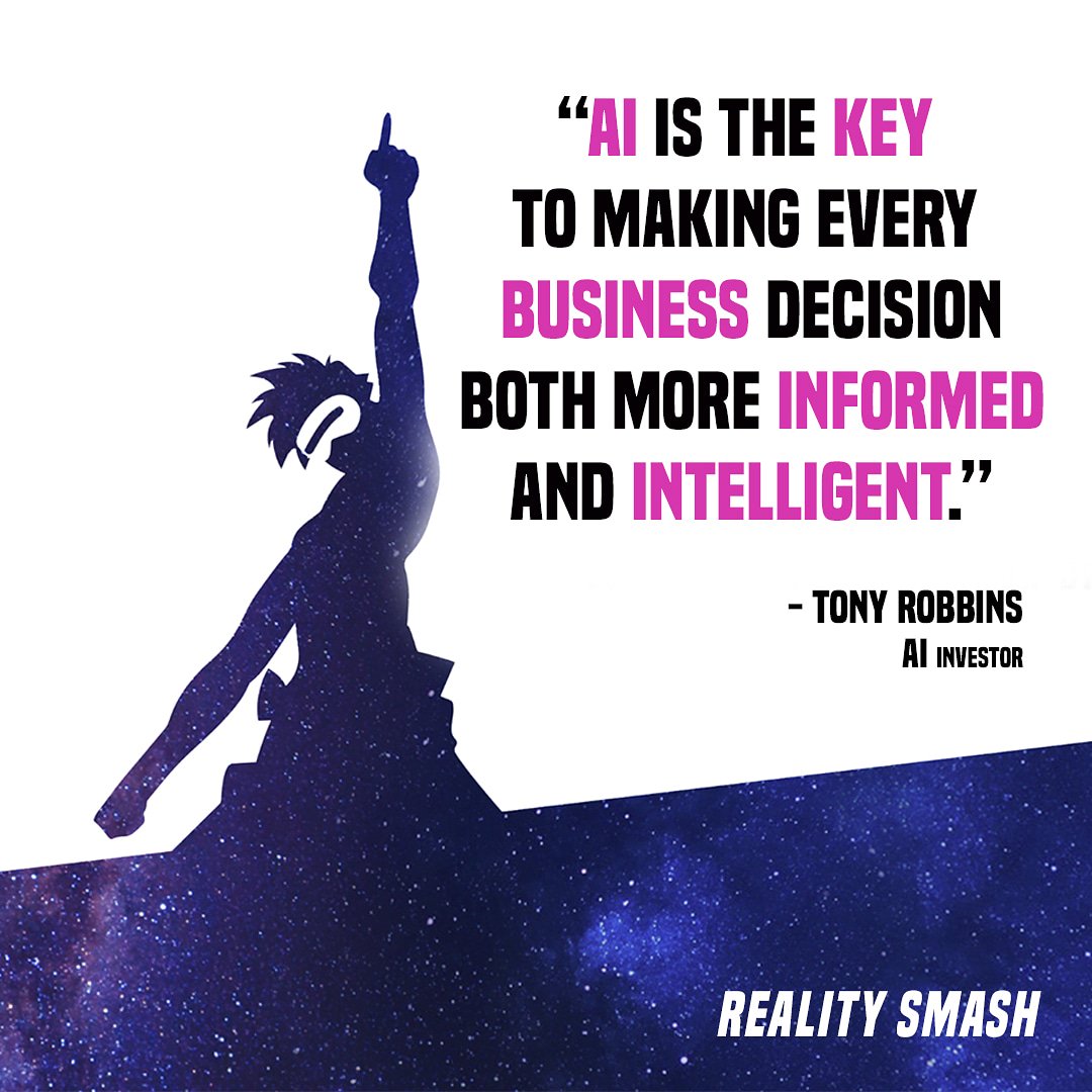Information is flooding our lives &amp; technology is advancing to try to keep up. AI is just one of those tools that will elevate us to the next level! 🚀
#realitysmash #realitysmashvr #machinelearning #AI #technology #digitalage #levelup #smart #elevatereality #business