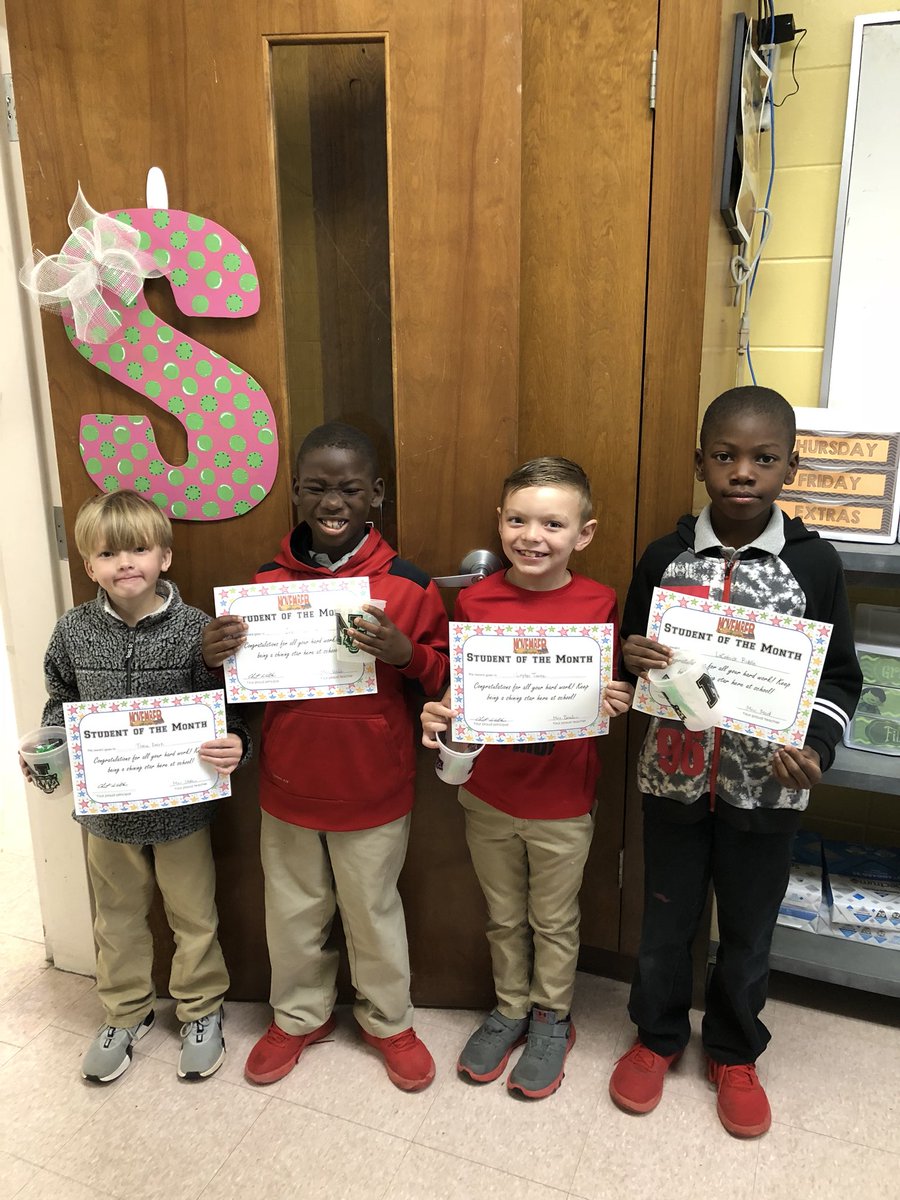 Congratulations to our November students of the month! Keep up the great work!