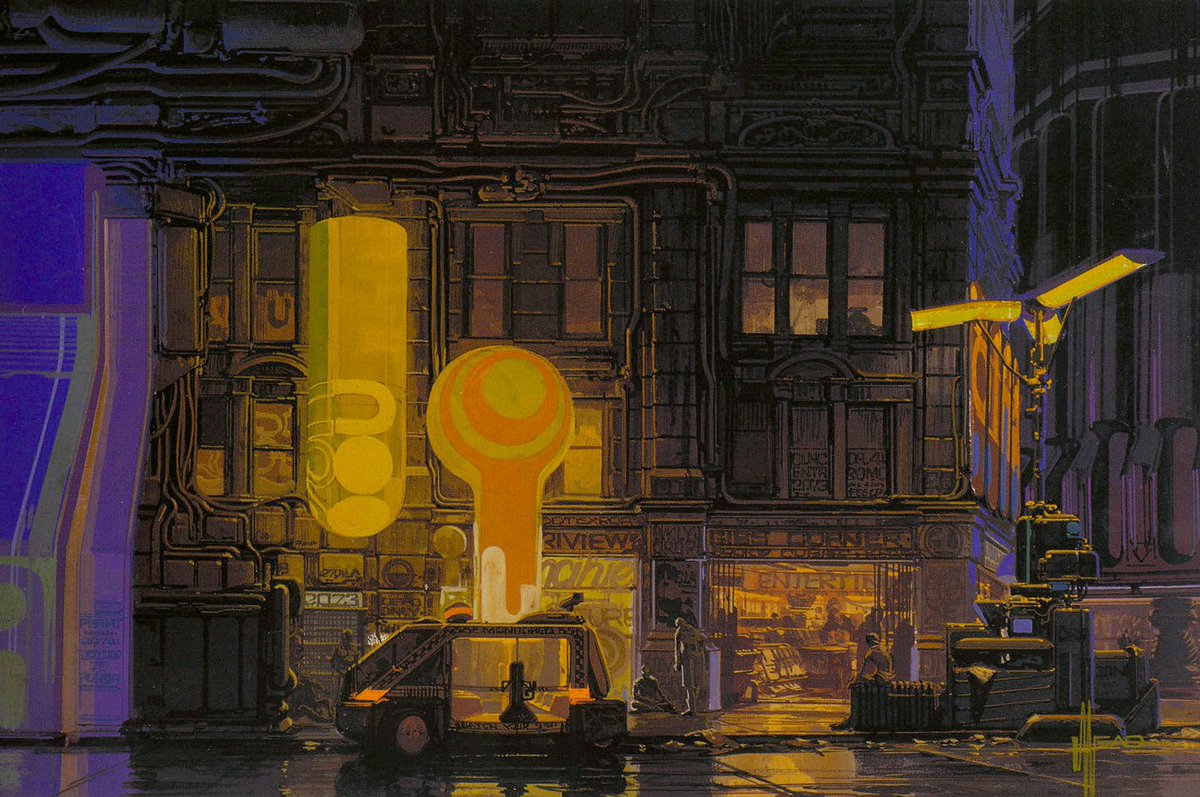 NeonCyberPunk's tweet photo. Blade Runner (1982) concept art https://t.co/Ar4M0aMjaZ