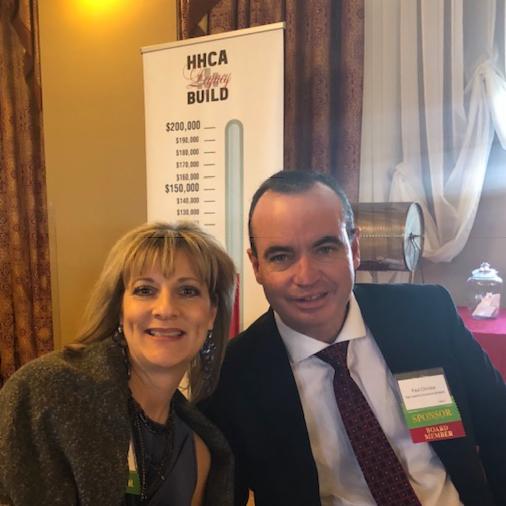 LawrieGroup's tweet photo. Our very own Tanja Link and Paul Christie enjoying the annual #HHCA Christmas Luncheon #HHCALegacyBuild https://t.co/zCaNmIvg3S