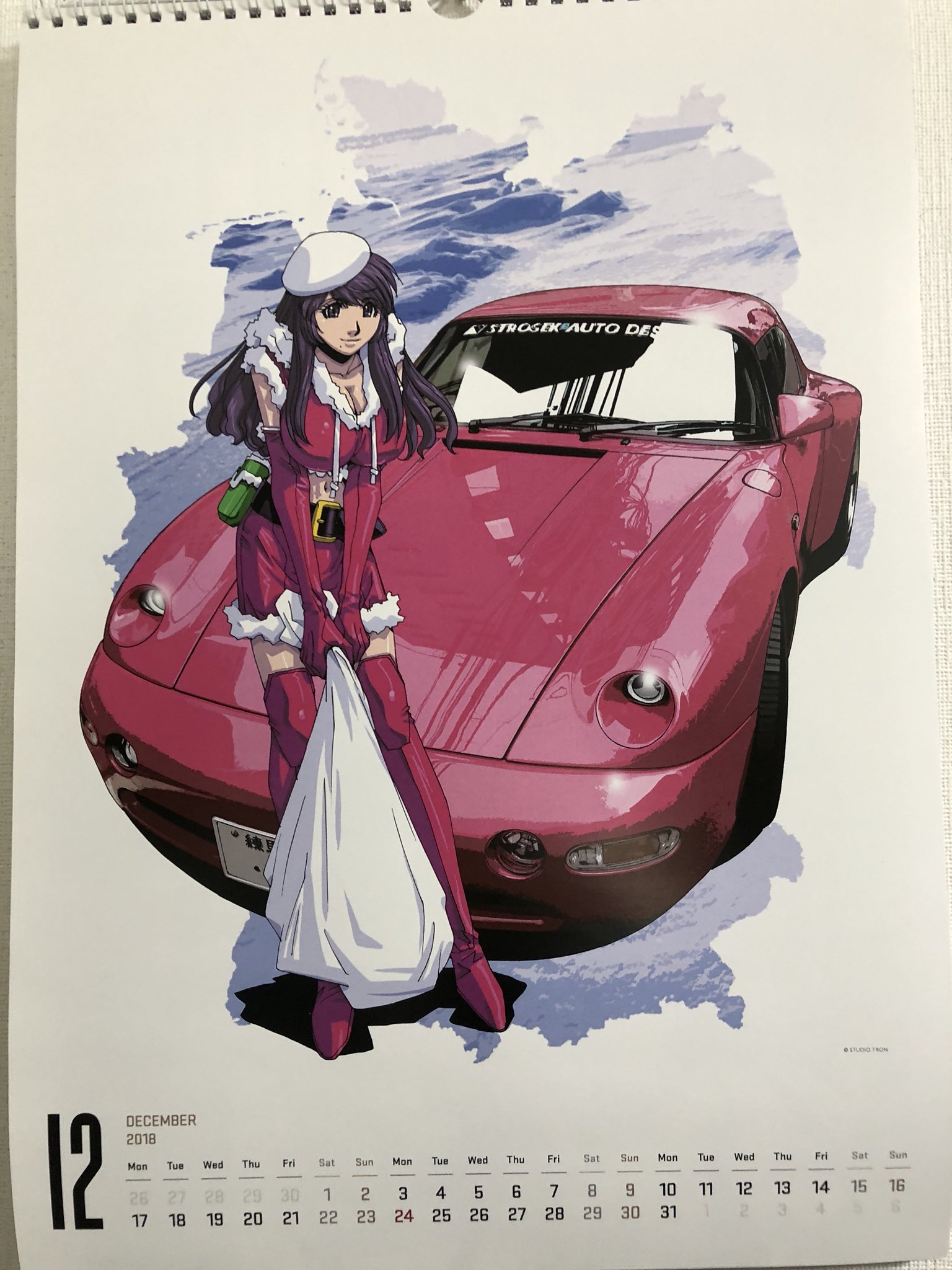 麻宮騎亜 Kia Asamiya 彼女のカレラgt3 太陽系sf冒険大全スペオペ 連載中 気がついたら 12月になってたよ 18年最後の カノカレ カレンダーは サンタ麗菜と シュトロゼック メガ スピードスター すいません 自分の愛車です