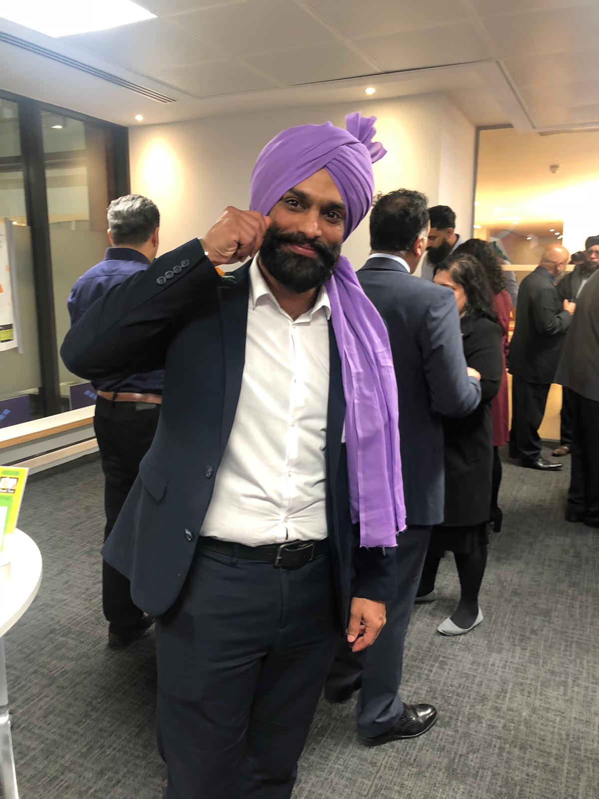 Purple coat pant with turban sale