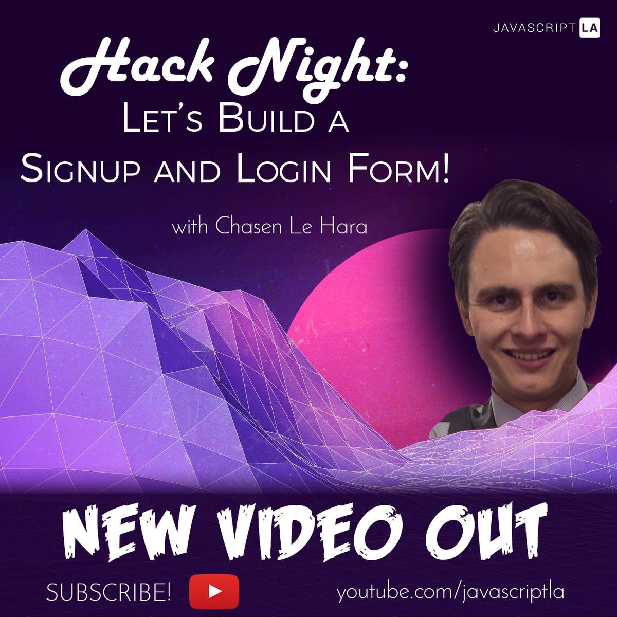 hackbuddyorg's tweet image. Watch at: youtube.com/watch?v=xNHhL4…
New Video Out! Chasen LeHara, Let’s Build a Signup and Login Form! Subscribe to us on YouTube.com/JavaScriptLA if you want to see all our meetup and training videos. #code #blockfuse #codinglife #Friday