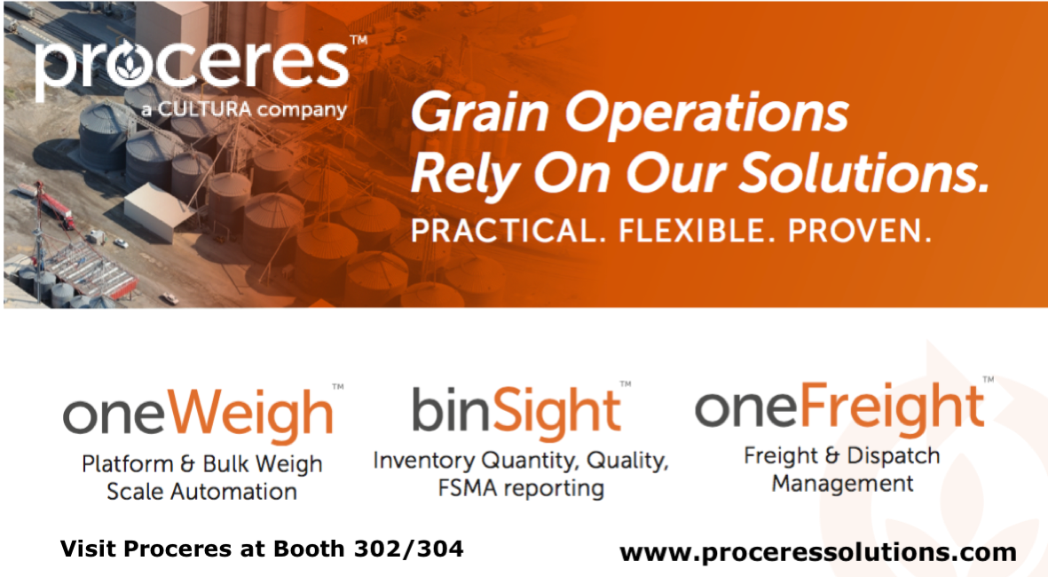Proceres_Scale's tweet photo. Read to Elevate Your Business?  Meet us in St. Louis at the NGFA Country Elevator Conference Dec 2-4.  Stop by the Cultura Technologies Booth 302/304 to meet the Proceres team.  Learn how grain operations move more trucks &amp; increase efficiency with #oneWeigh @NGFA #CEC18 https://t.co/4NXvrizhdZ