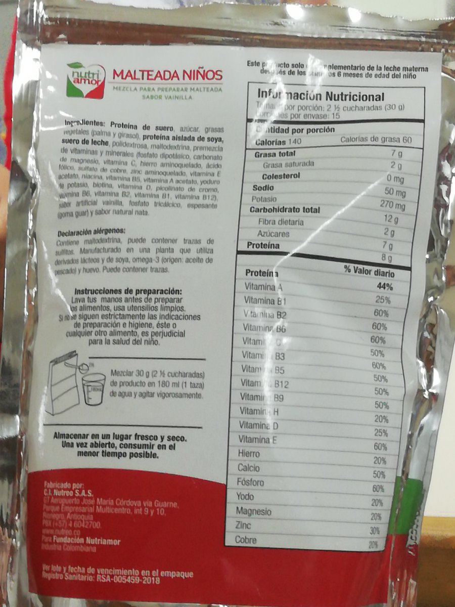 RocArangoG's tweet photo. Este es "Nutriamor", desarrollo de @FundacionSaciar apoyado por @Ruta_N en 2013 en el marco de #InLab2Market. Hoy es un producto de #EmprendimientoSocial que se espera que su próxima comercialización ayude a muchos niños con hambre. Cc @davidescobara @JuanCQuinteroM https://t.co/VjizIic469