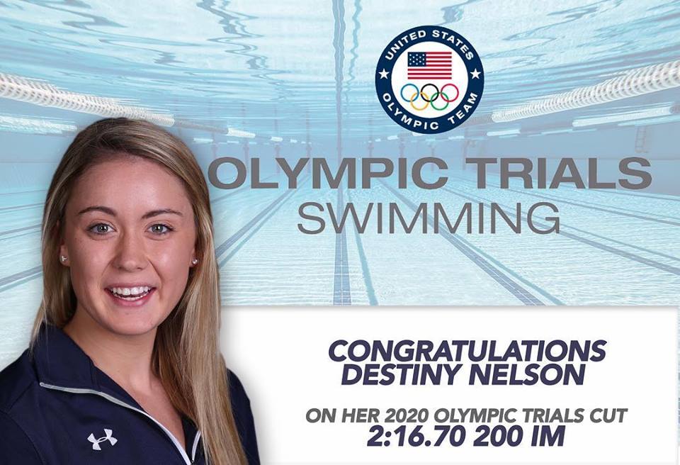 Yale's tweet photo. Congrats to @YaleSwimDive's Destiny Nelson &amp; Henry Gaissert on qualifying for Olympic Trials! #BoolaBoola https://t.co/bh1279ucyT