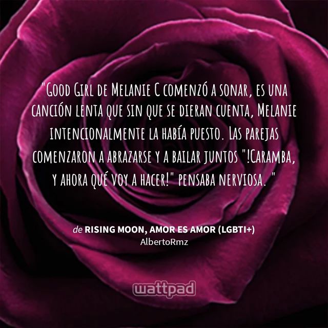 RisingSunTS's tweet photo. "  Good Girl de Melanie C comenzó a sonar, es una canción lenta que sin qu… " #Cita #Wattpad https://t.co/OXg84cz9hX https://t.co/dwFyZNLkIl