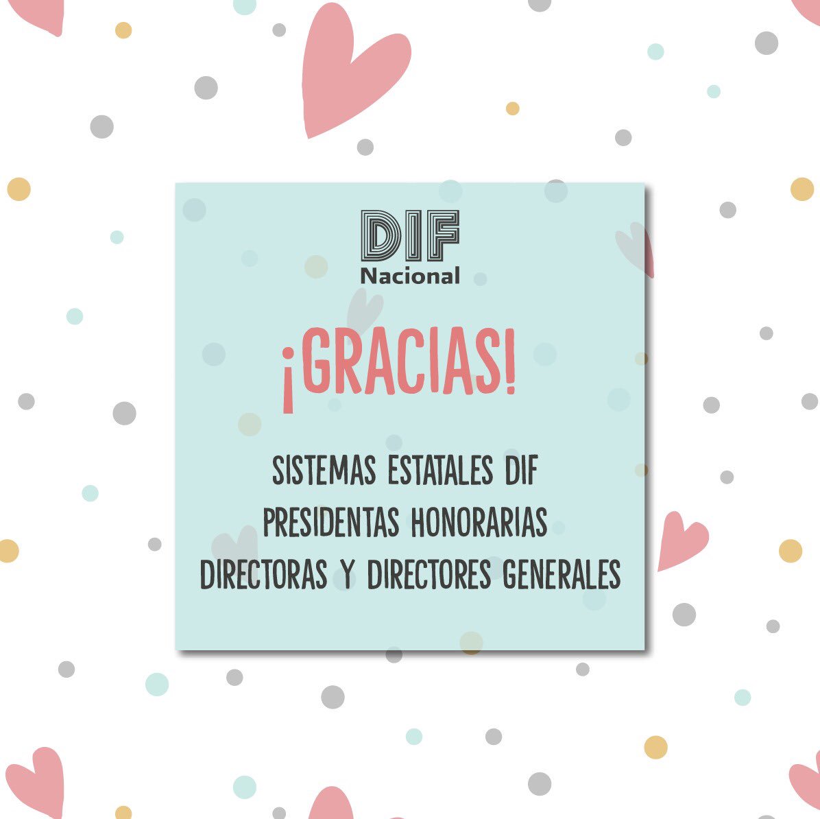 ¡Gracias a las Presidentas Honorarias, a las y los Directores Generales y a todos los Sistemas Estatales #DIF por su total colaboración en beneficio del desarrollo integral de las familias de nuestro país 🇲🇽. 
#DIFCambiandoVidas