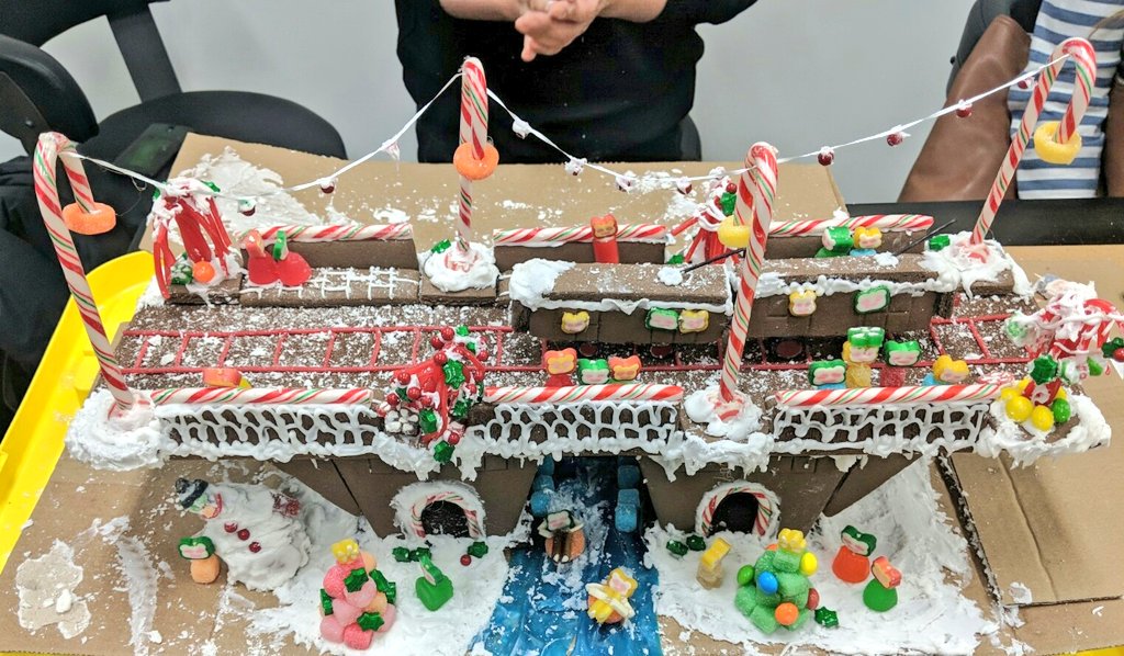 lea_group's tweet photo. Our #FeatsofGingerbread entry is done! Thanks to @EngineersCanada and our dedicated team (not all pictured) for making this a fun challenge! Vote for us on Dec 3 at https://t.co/lrYdfDfYnp
You can see more detailed shots down below. ⬇ https://t.co/MD5CFKHDC8