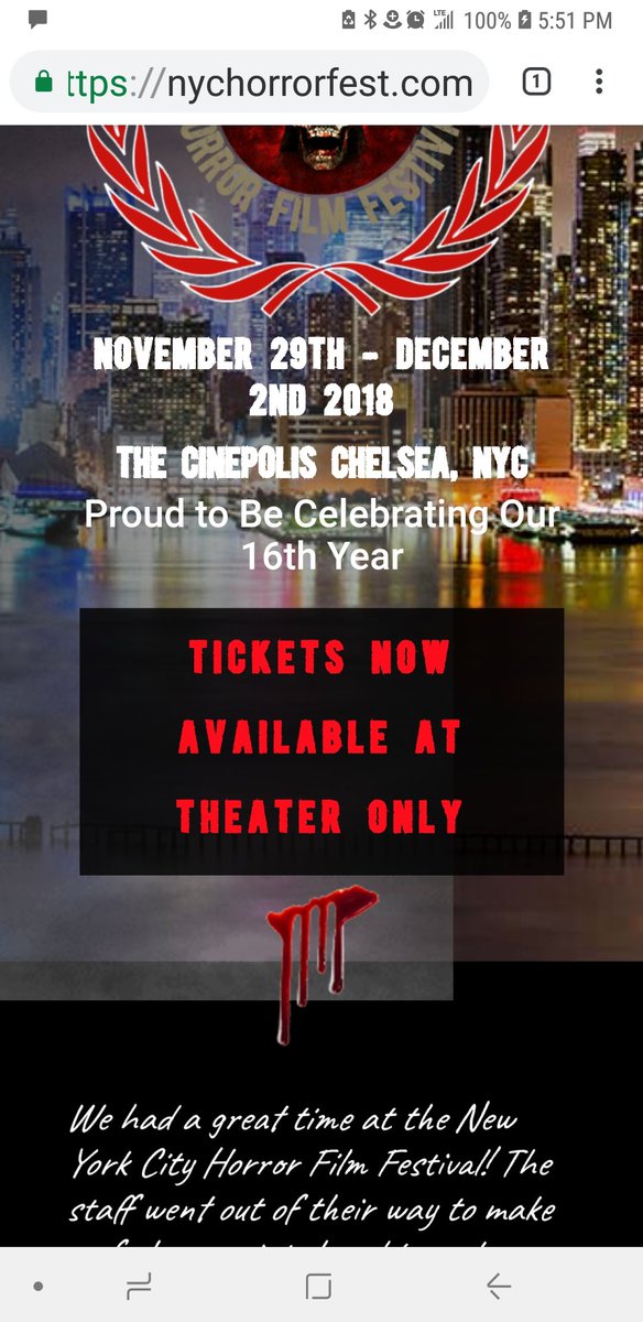 NYCHorrorFest's tweet photo. https://t.co/9VBgvxWYya