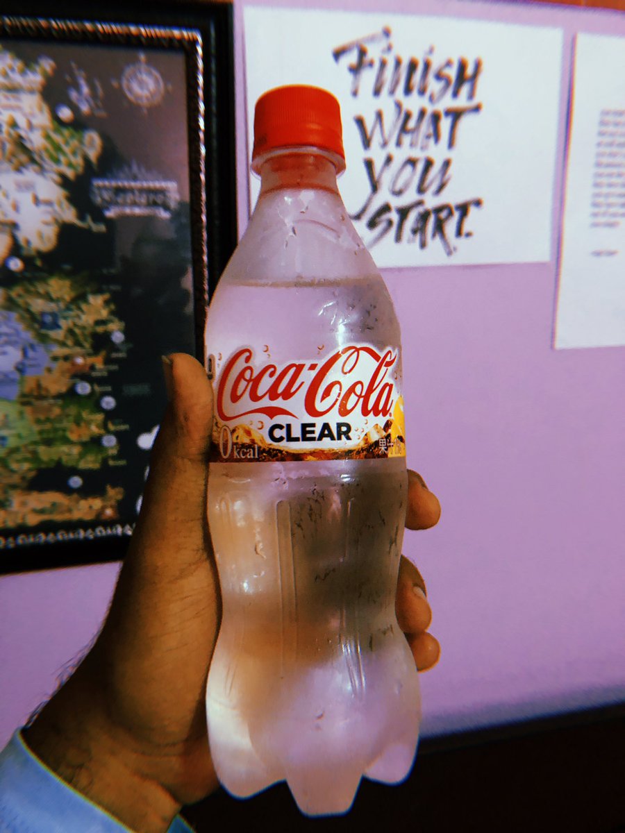 Zahynzeal's tweet photo. Anyone drank “cocacola clear” yet? Also is this the first bottle in maldives :) #Maldives #CocaCola #cocacolaclear https://t.co/uLUY6ynQBr