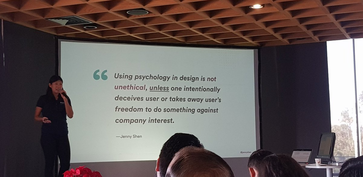 litzel_chi's tweet photo. I love when someone talks about psichology and design ethics in the morning.
"There is no such thing as neutral design" -RHTaller
#designethics #DigitalSummitMX @jennyshen https://t.co/JC6WuiYDU2