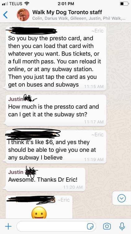 <a href="/TTChelps/">TTC Customer Service</a> will be switching totally over to <a href="/PRESTOcard/">PRESTO card</a> at the end of December. Any questions? WalkMyDogToronto's Eric has you covered <3