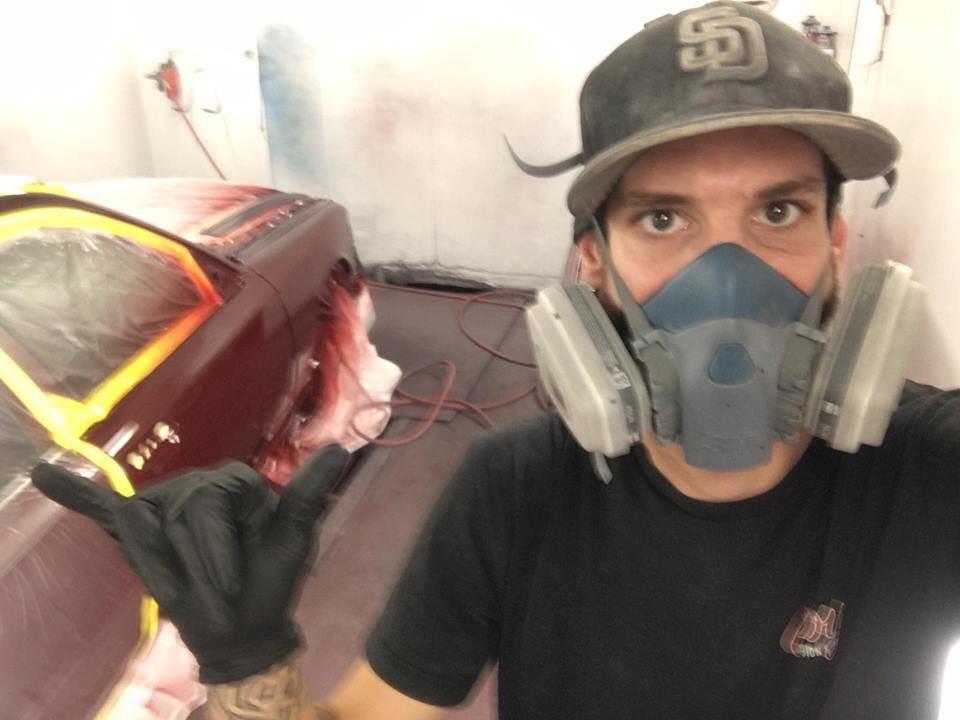 EvasueK's tweet photo. Nothing he canโt do. Car painting is his born talent! #paintingoftheday #collisionandrepair #apaintersdream #car #trucks #harleytherapy #artistsoninstagram #newcar #FridayTurnUp #FridayThoughts #FutureReady #FromOldtoNew #ThenAndNow #whatshotnow #TheFuture itโs as if itโs new! https://t.co/nny2DirCQL