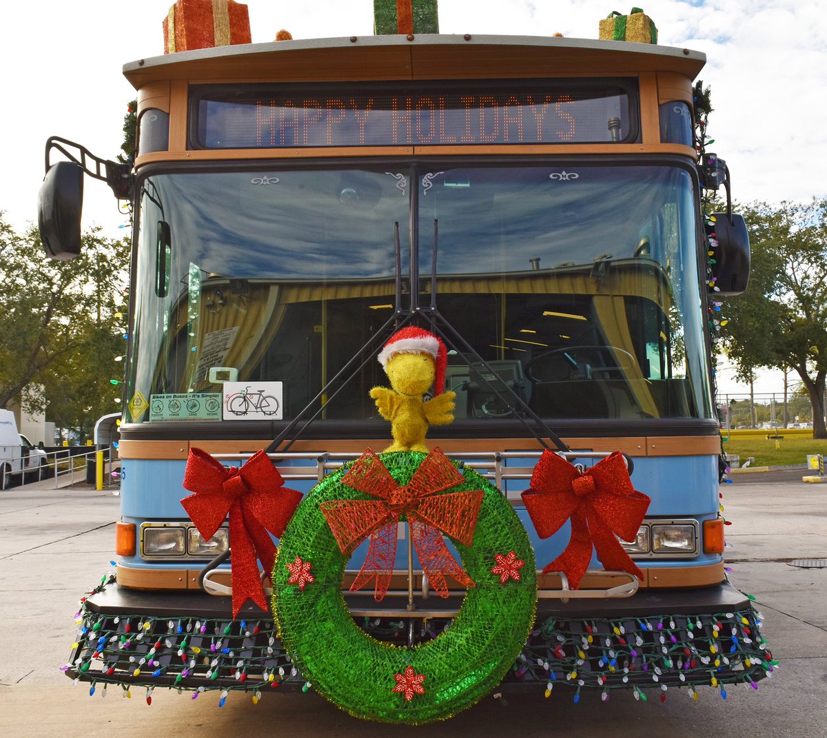 GoHART's tweet photo. Look for our holiday trolley in tomorrow's #SantaFest and #Christmas Parade! #HappyHolidays https://t.co/bDdLB4JUe4