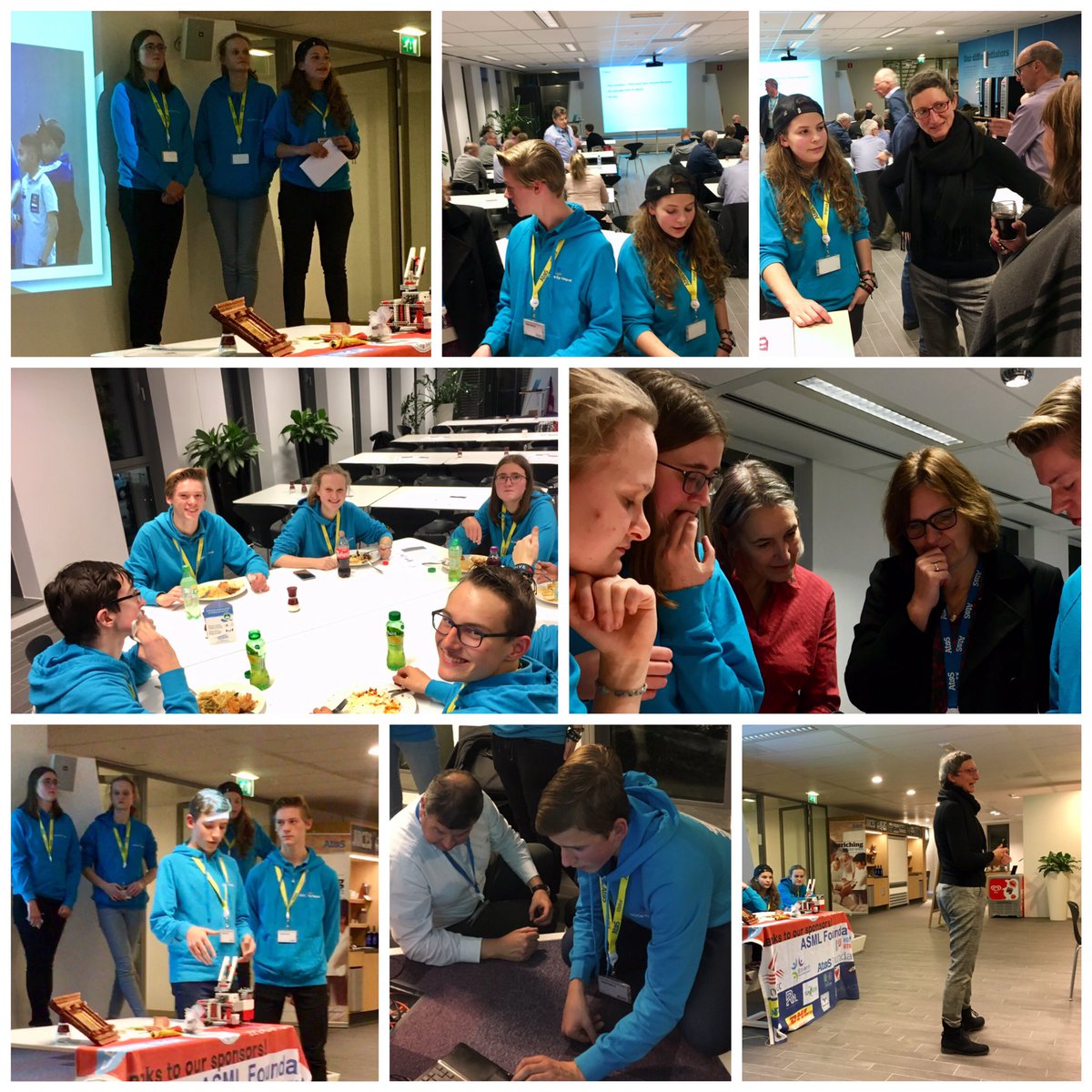 Presentation final report project “LEGO for Nepal” at ATOS Foundation headquarters. Proud Casimir Tech #LEGOforNepal #Firstlegoleague #techniek