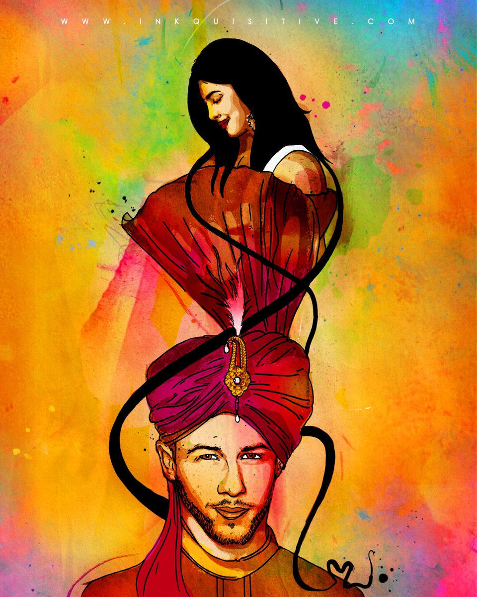 Inkquisitive's tweet photo. Nick Jonas would look good in a turban, thinking out loud... BACK TO REALITY! Congrats to @priyankachopra and @nickjonas!

👳🏽‍♂️🧡 https://t.co/bevb3prRJZ