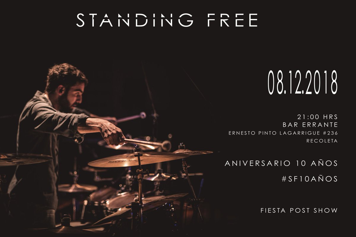StandingFree's tweet image. Qué canción NO puede faltar el 8 de diciembre? Sortearemos dos entradas entre quienes participen  🤟 #SF10años