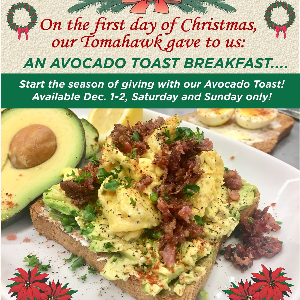 BbqTomahawk's tweet photo. #tomahawkbbq#breakfast#brunch#advocado https://t.co/7JX72VzcyO