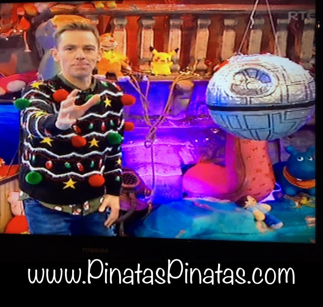 Was that a whole year ago?? We are excited for the late late toy show tonight....but not as excited as last year when my Death Star pinata made a guest appearance but didnt quite survive Ryan’s light Saber !! 🤔