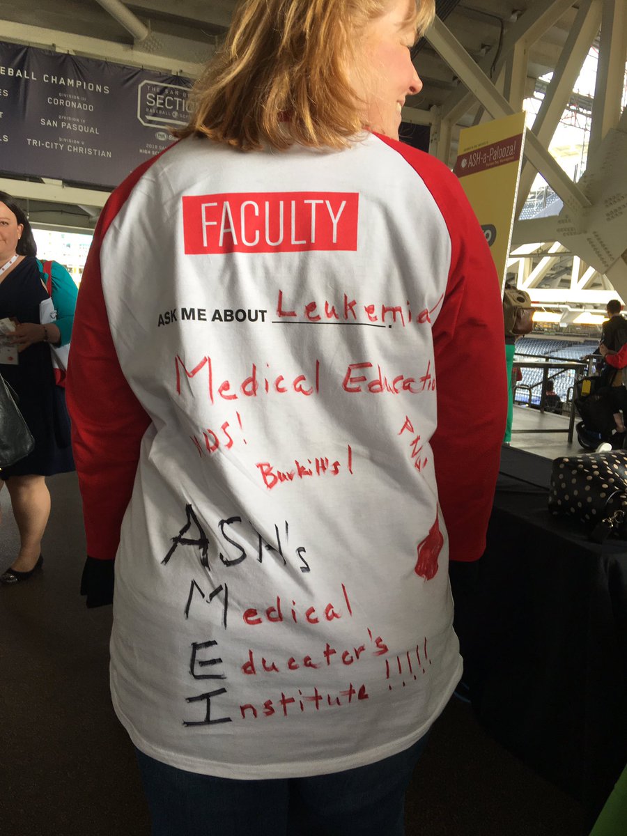 Love doing some recruiting for #ASHMEI at #ASHtrainee day at #ASH18!!!!! If you want to learn more about medical education, look for our application process to open in the spring!!!