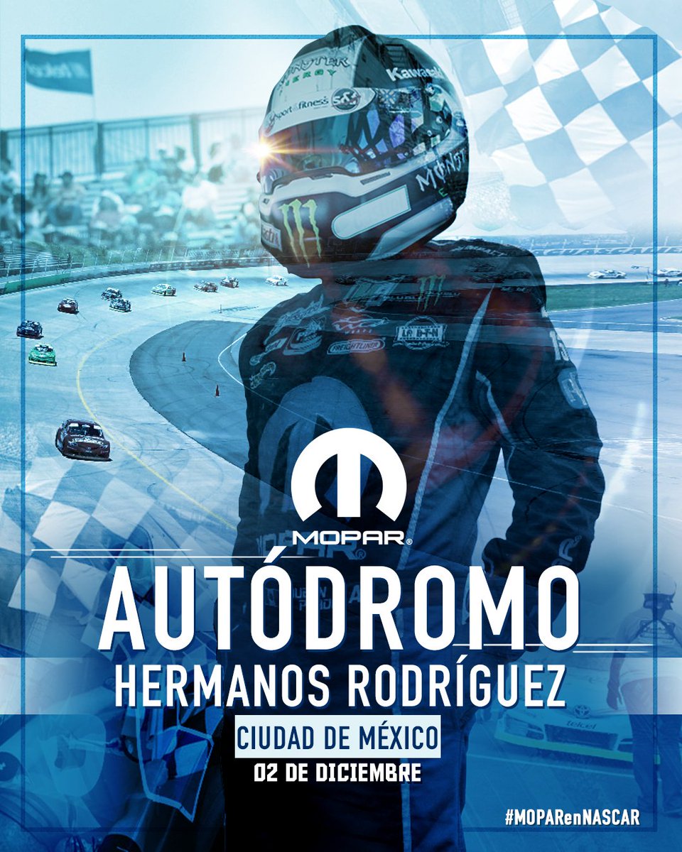 Frente a nosotros el reto que nos hará leyendas, vive al máximo la experiencia #MOPARenNASCAR #NASCARCDMX