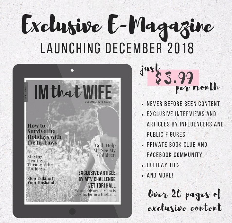 imthatwife's tweet photo. Thank you SO much for all the wives and mothers who have subscribed and supported us! If you are interested in subscribing to our exclusive e-magazine and joining our Facebook group, go to https://t.co/ufY8yKjz7Z to sign up! #motherhood #mombloggers #momlife #wifelife https://t.co/O47GkjZpdz