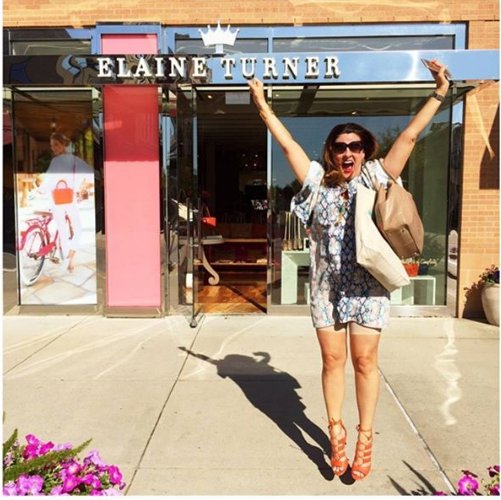 Literally, a "flash" back. Sometimes I eat too many enchiladas, skip yoga and need a little extra help from <a href="/Spanx/">SPANX</a>. Sometimes I get excited, jump for joy and my Spanx peak out. Just keeping the feed real, y'all! XOXO, Elaine #breaktheglassslipper