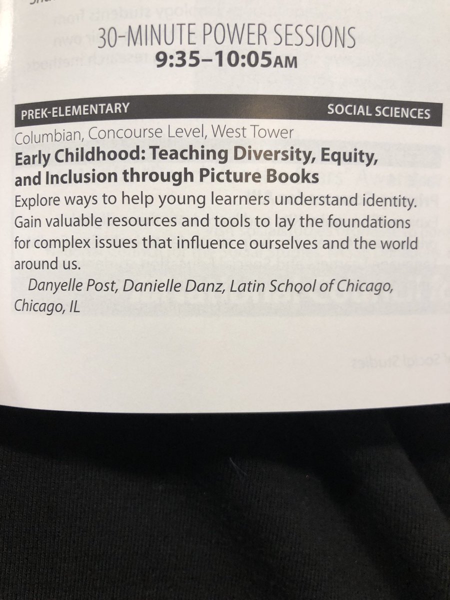MindfulDanz's tweet photo. Starting conversations about how children’s books can act as mirrors and windows. It’s so important for our students to be surrounded by reflections of themselves &amp; have opportunities to look into the worlds of others. Building empathy &amp; kindness one book at a time! #NCSS18 https://t.co/UwYuUGZ5sJ