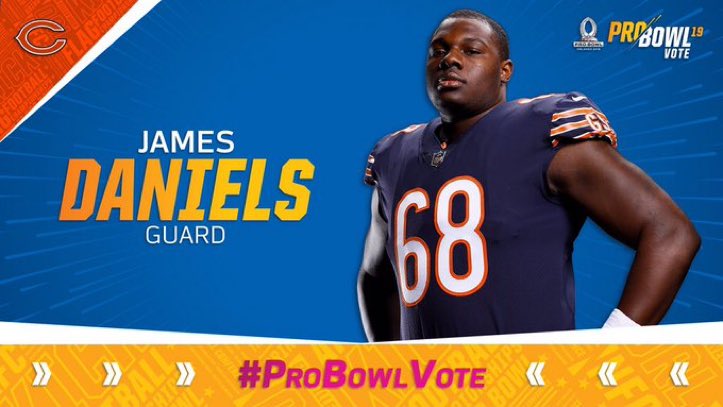 Please take your time and vote for me by RT’ing!!! #ProBowlVote #JamesDaniels Thank you so much!!!!
