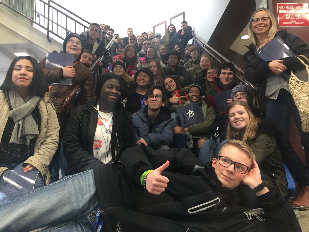 HCIMOHAWKS's tweet photo. Our talented band and choir group hanging out at Briercrest waiting to see “The Heart of Christmas” performance. #finearts #excellence https://t.co/3W9aPfkoZG