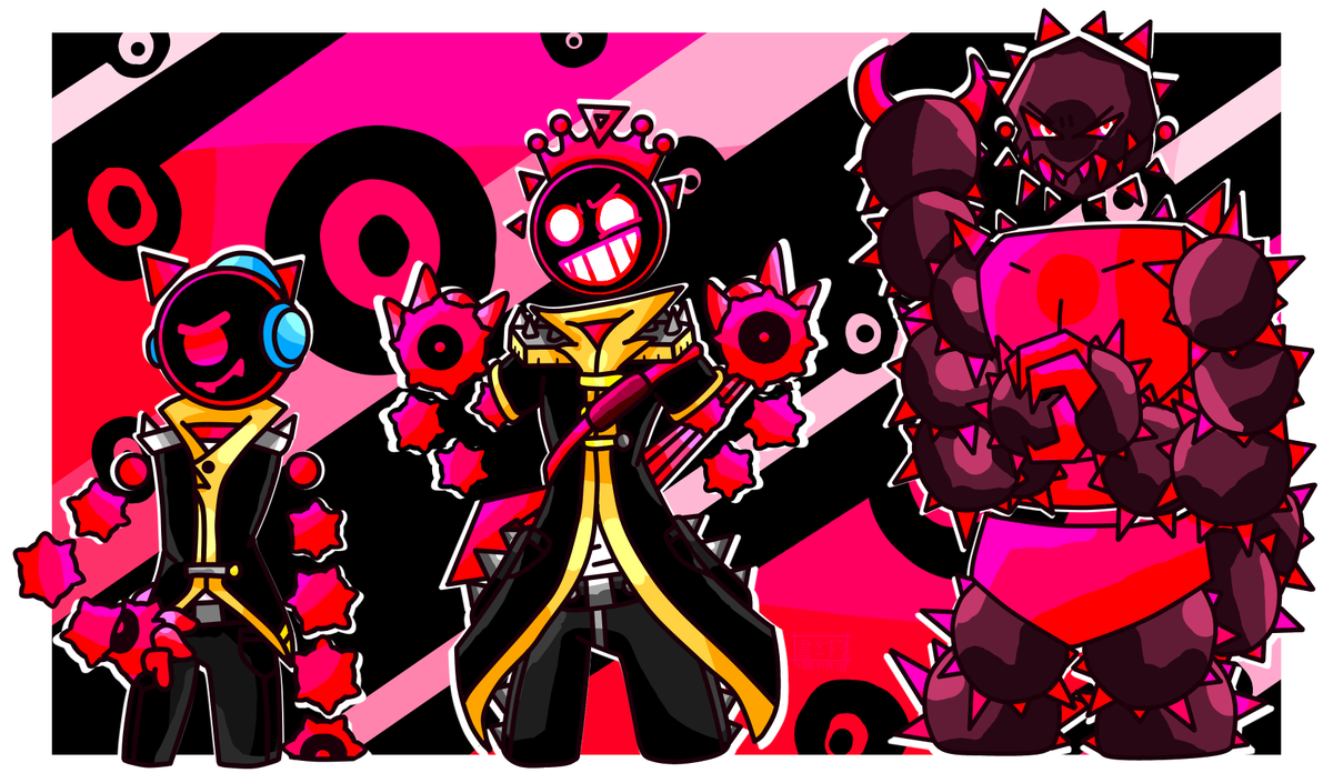 AneesaCampos's tweet photo. My humanoid design for the shape friends, plus the pink bastard himself
#JustShapesAndBeats #CyanSquare #CatCube #Helicopter #Boat #Humanoid #TheShapestArt https://t.co/OMjRGh2ULS