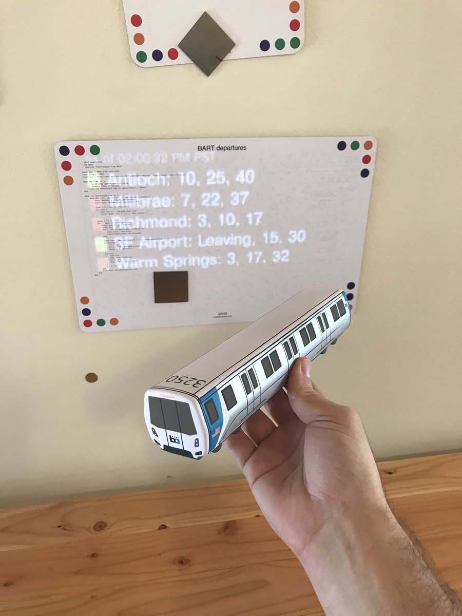 Thank you <a href="/rsnous/">Omar Rizwan</a> for the delightful plushie and dynamic schedule! 🎁🚈💕 /cc <a href="/SFBART/">BART</a>