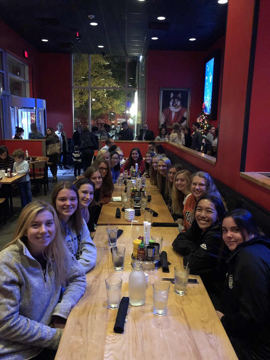 PennFusion_SA's tweet photo. What do you do when you’re at #CASLShowcase and you have an 8:00am game tomorrow? You have an early team dinner and make sure the TV is set to watch #AwesomeAlum Rachael Dorwart and @uncwomenssoccer in the College Cup! #RiseWithUs #ClubMates #9 #ClubLove https://t.co/jDRQanfFsR