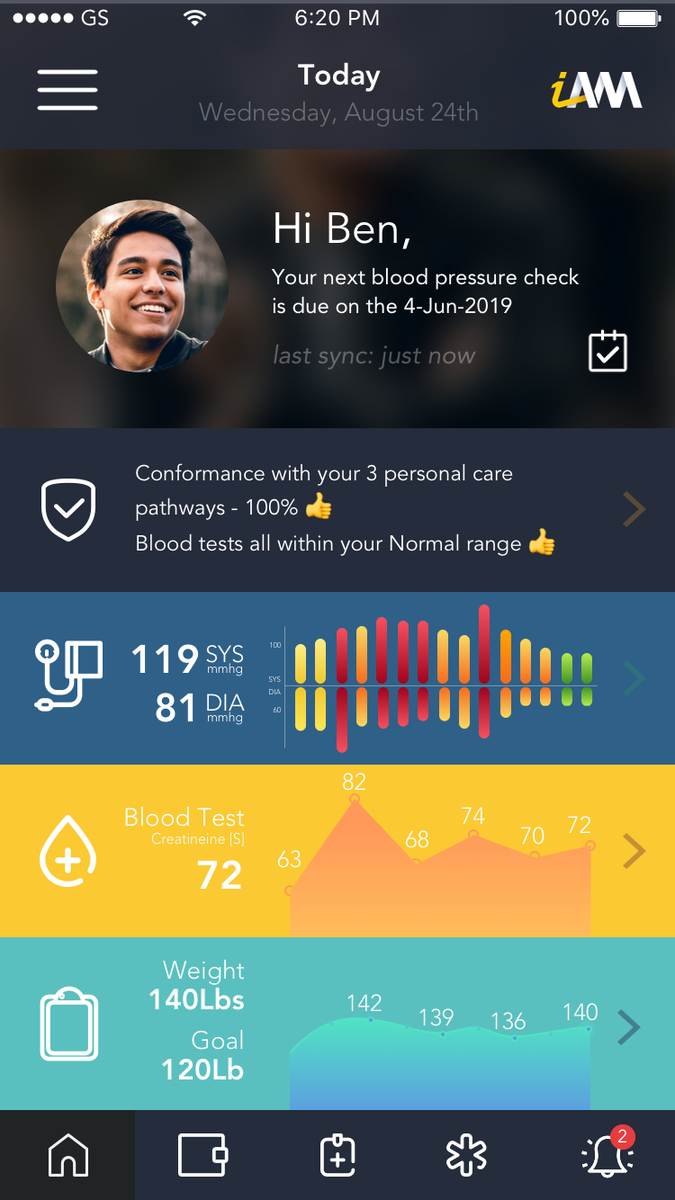 health_iam's tweet photo. Workload reduction. Doctors spend far too much of their day looking at test results, most of which are normal. iAM can monitor the normals and auto-alert patients and healthcare professionals to abnormals, saving huge workload and increased safety for patients. https://t.co/IXUjweEx5w