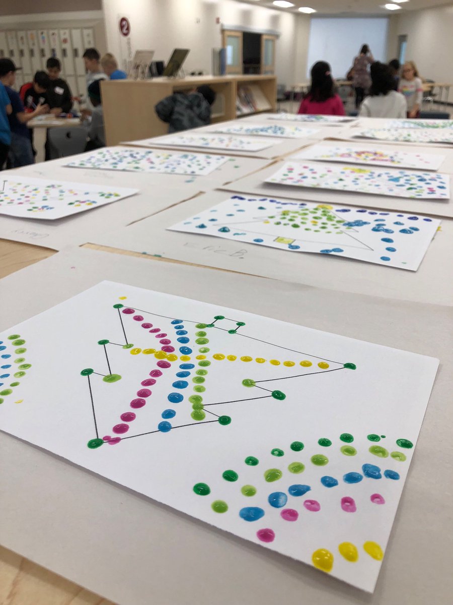 chief_school's tweet photo. Our grade 4’s made some beautiful #leahdorioninspired postcards to send to Canadian Armed Forces Members and started thinking about two of our four school values ... generosity and courage. #spslearn #spstl #schoolvalues #kidart #pointillism https://t.co/FsQVNB1bY7