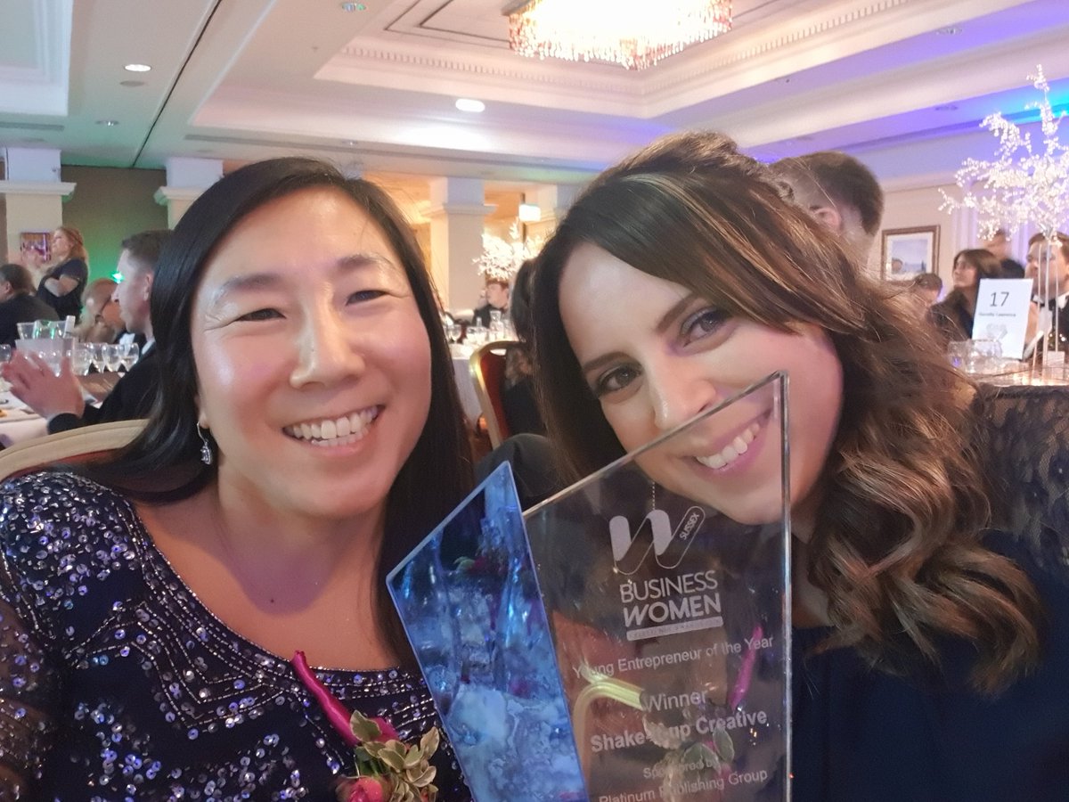 ShakeItCreative's tweet photo. So this just happened! We're now award-winning! Thank you #BWEASussex @bizwomenawards thank you to our clients, families and collaborators. Amazing end to the year #proud https://t.co/bIO4IJyr8l