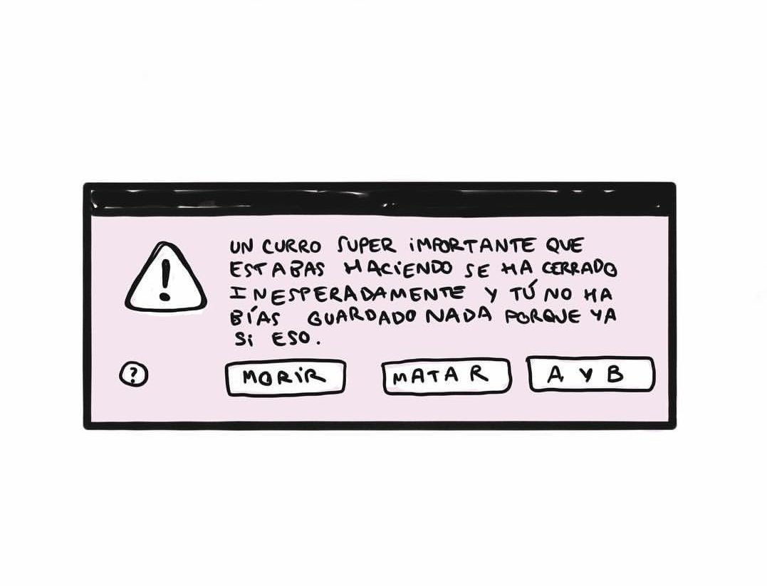 Scheherezade_SL's tweet photo. A mí ya no me pillan.
Ctrl + G/S #4eva https://t.co/7IwBYv2cdU