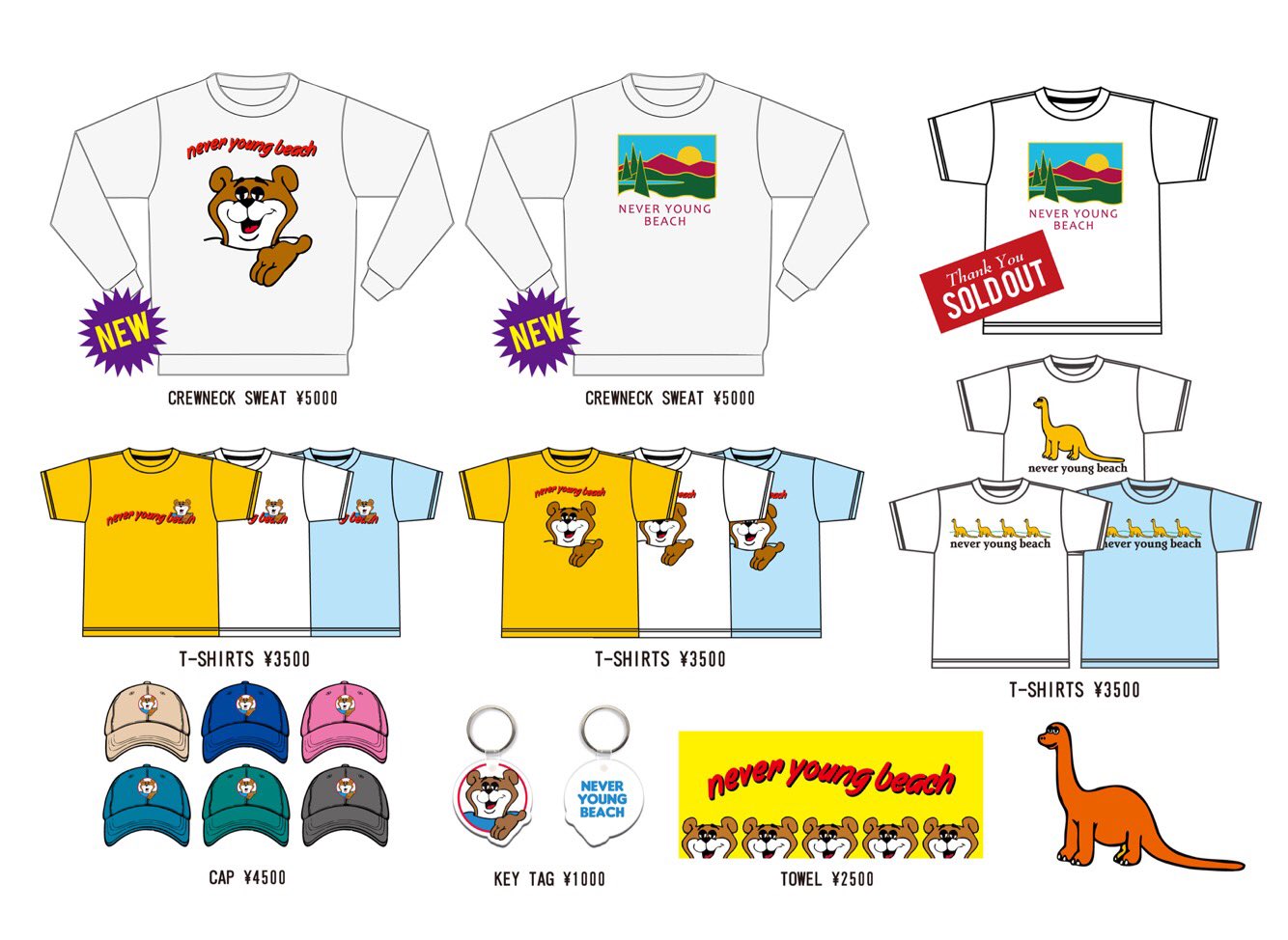 never young beachのサイン入りサコッシュ
