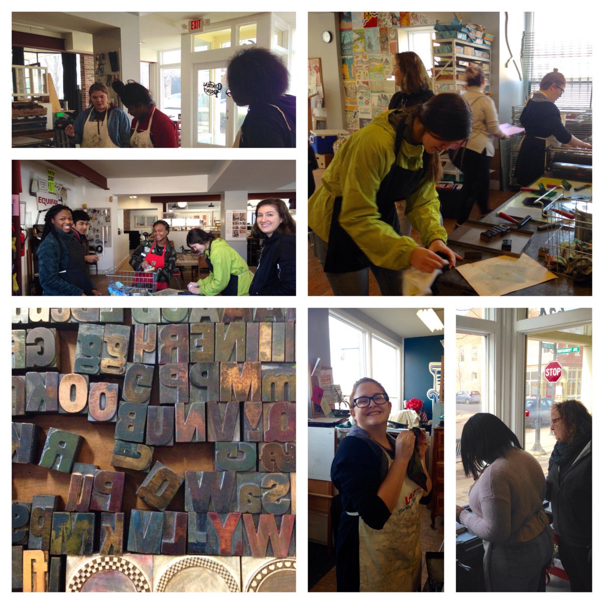 lauraleyeswoods's tweet photo. ACP & AP Art field trip to Central Print. Great time! #hpsdtigers #centralprint https://t.co/3SyeNz5m2x