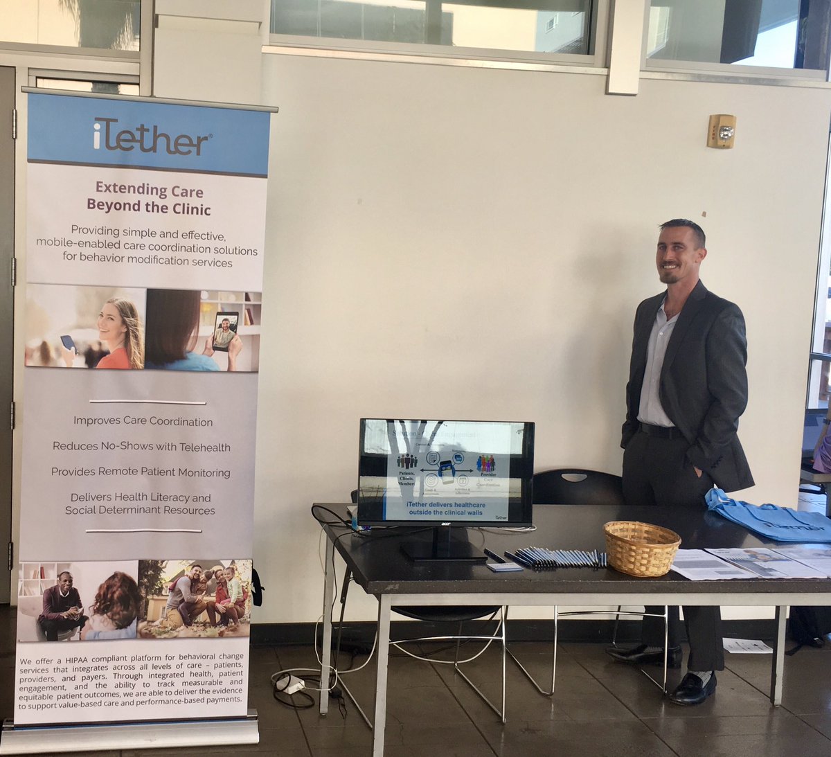 iTetherTech's tweet image. Thank you to @ASU for having us at today’s #HackingTheHuman conference! We had a great time meeting industry experts, faculty researchers and students. Lots of awesome evolving research &amp;amp; products related to healthcare technology #innovation #digitaltherapeutics #valuebasedcare